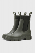 Women's Waterproof Chelsea Boots - Green