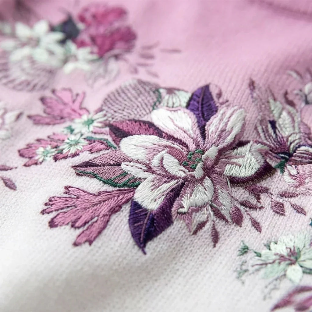Women's Floral Turtleneck Sweater