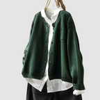 Women's Cozy Knit Cardigan - Green