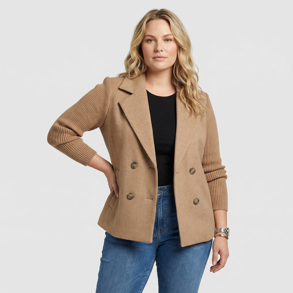 Women's Fitted Knit Blazer