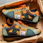 Men's Retro Multicolor Sneakers - Orange