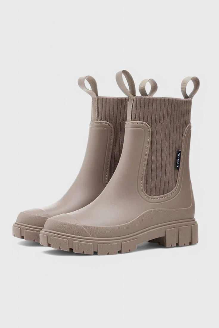 Women's Waterproof Chelsea Boots - Taupe