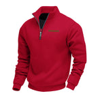 Men's Casual Fleece Sweatshirt - Red