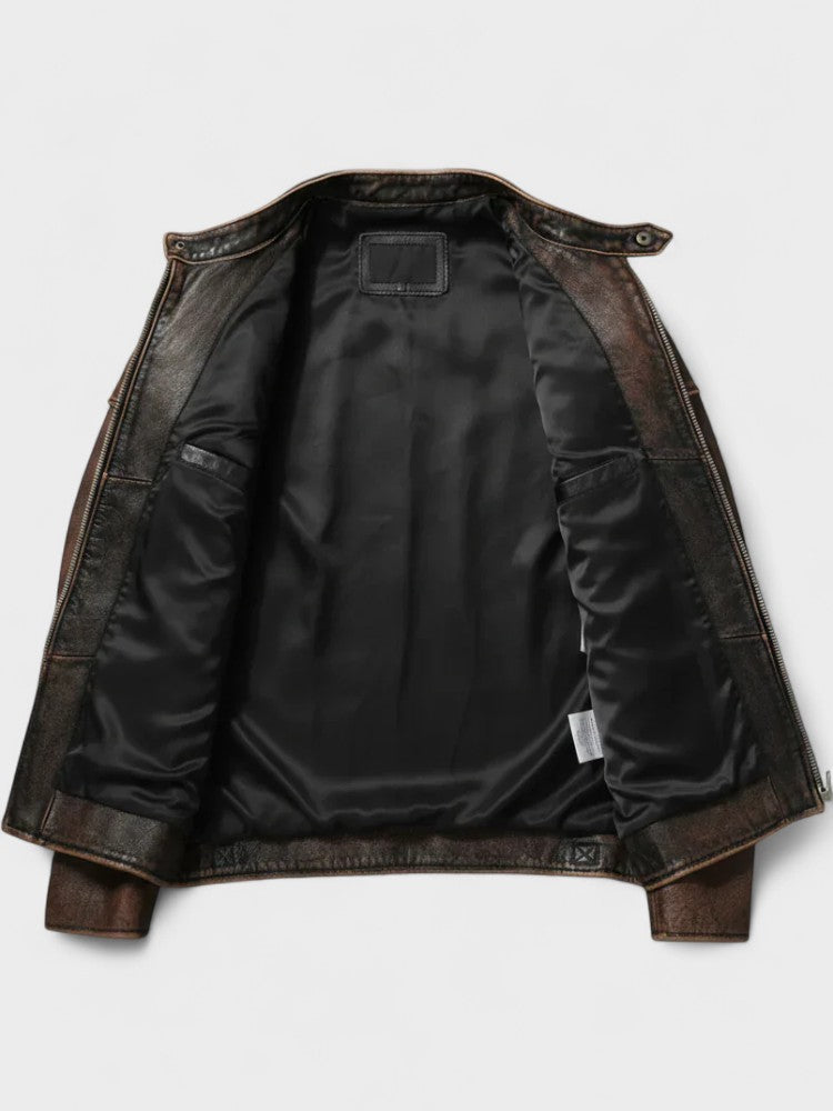 Men's Leather Jacket Fall Winter