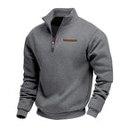 Men's Casual Fleece Sweatshirt - Dark Gray
