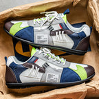 Men's Retro Multicolor Sneakers - White