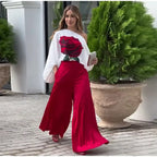 Women's Elegant Pink Fall Set