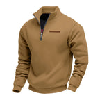 Men's Casual Fleece Sweatshirt - Brown
