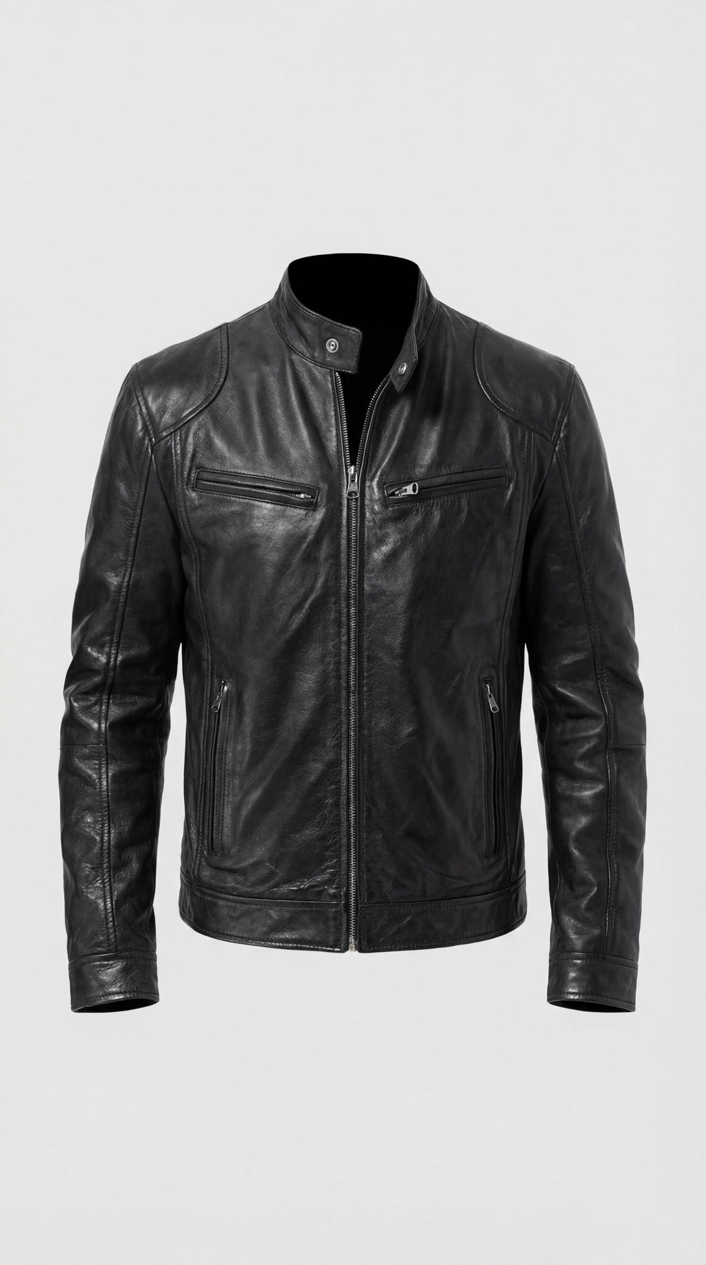 Men's Elegant Leather Jacket for Fall