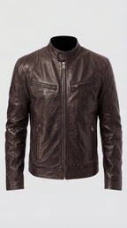 Men's Elegant Leather Jacket for Fall