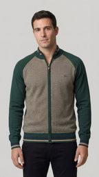 Men's Modern Knit Cardigan - Green