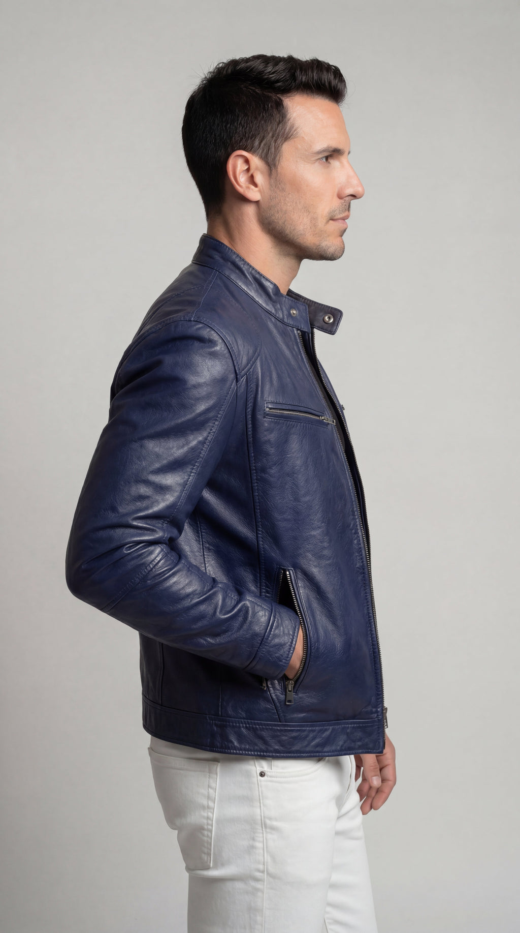 Men's Elegant Leather Jacket for Fall