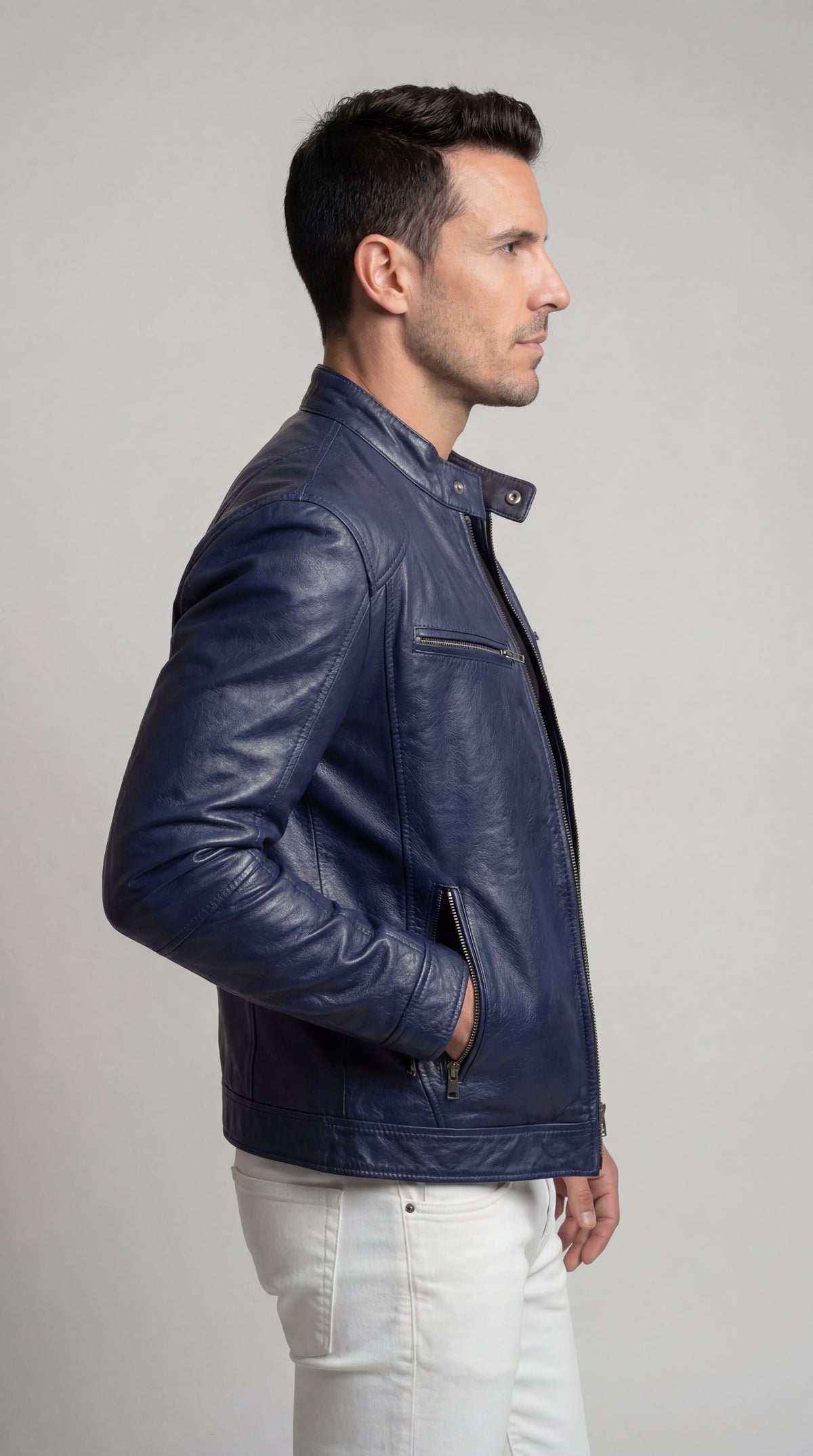 Men's Elegant Leather Jacket for Fall