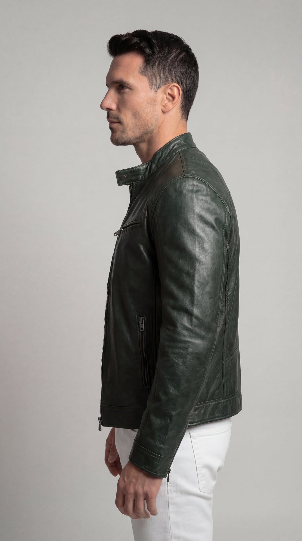 Men's Elegant Leather Jacket for Fall