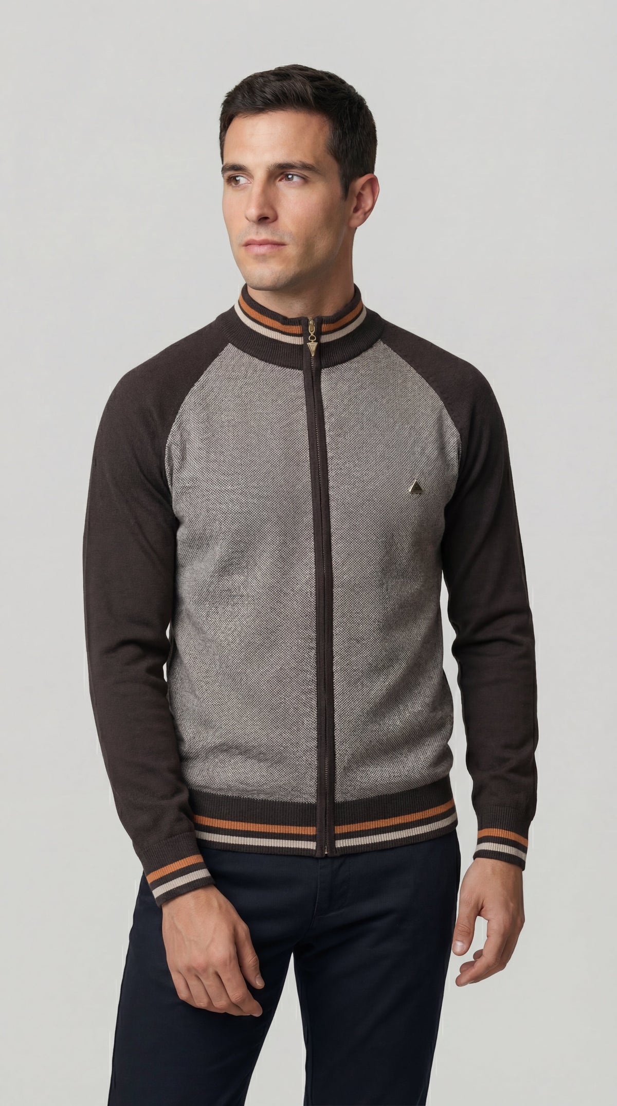 Men's Modern Knit Cardigan - Brown