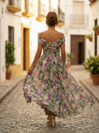 Women's Elegant Long Bridesmaid Dress for Fall