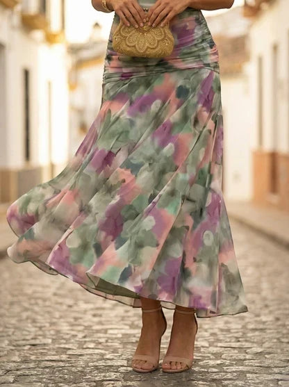Women's Elegant Long Bridesmaid Dress for Fall