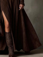 Women's Suede Dress for Fall