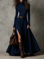 Women's Suede Dress for Fall