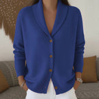 Women's Soft Knit Lapel Cardigan