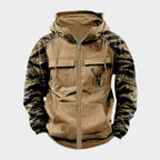 Men's Vintage Military Jacket - Khaki