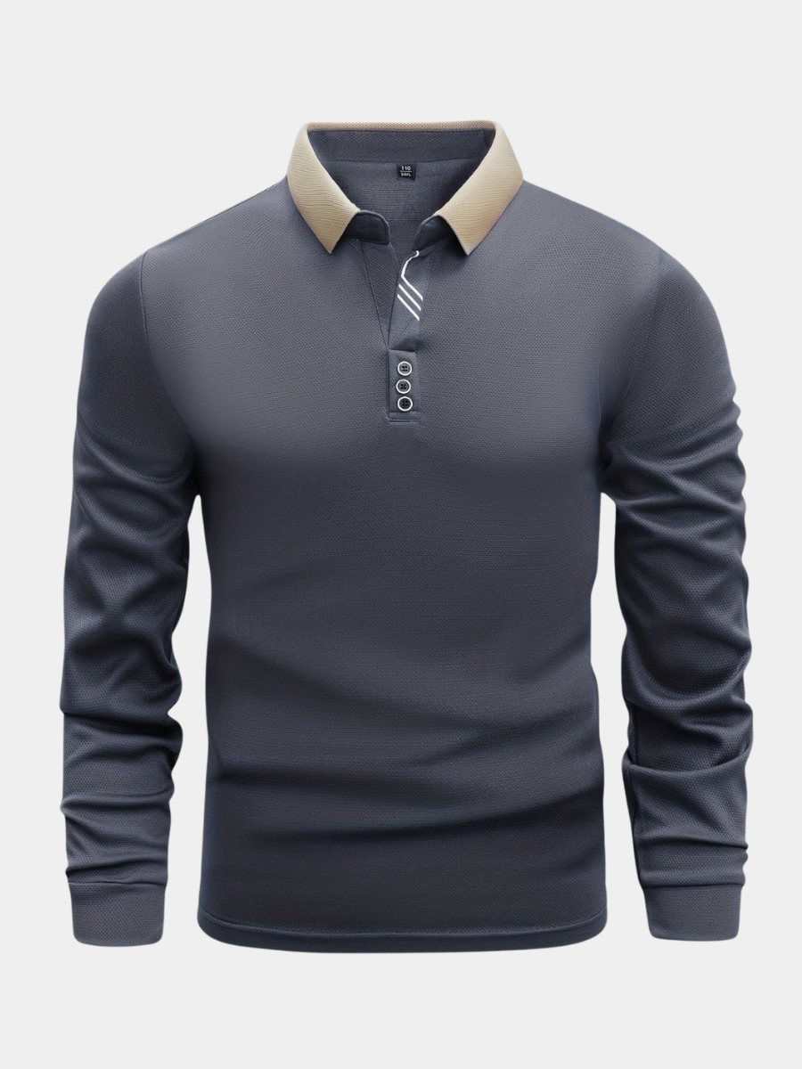 Men's Long Sleeve Polo Shirt