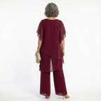 Women's Elegant Asymmetric Tunic Set for Special Occasions