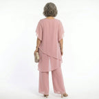 Women's Elegant Asymmetric Tunic Set for Special Occasions