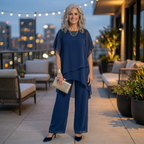 Women's Elegant Asymmetric Tunic Set for Special Occasions