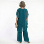 Women's Elegant Asymmetric Tunic Set for Special Occasions