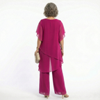 Women's Elegant Asymmetric Tunic Set for Special Occasions
