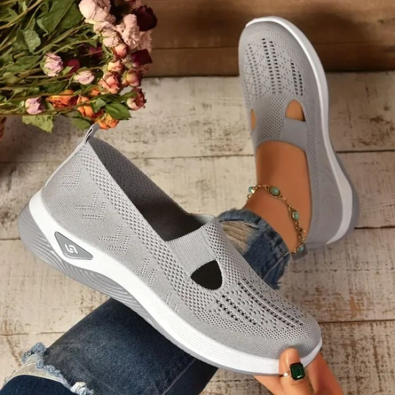 Women's Breathable Slip-On Sneakers with Cushioned Sole