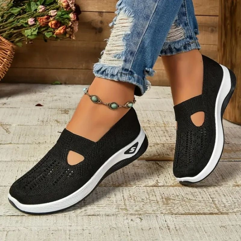 Women's Breathable Slip-On Sneakers with Cushioned Sole