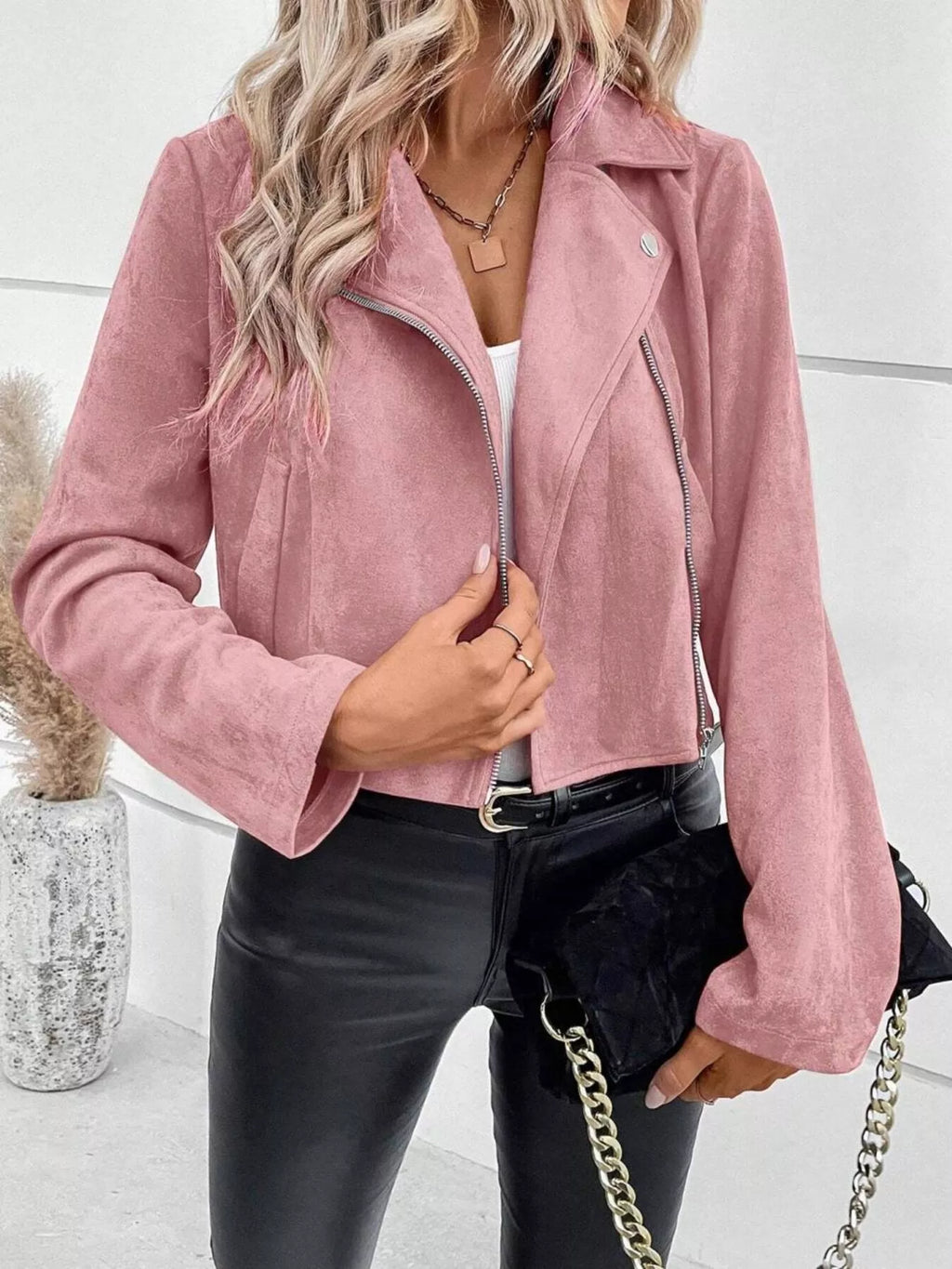 Women's Cropped Zip-Up Jacket