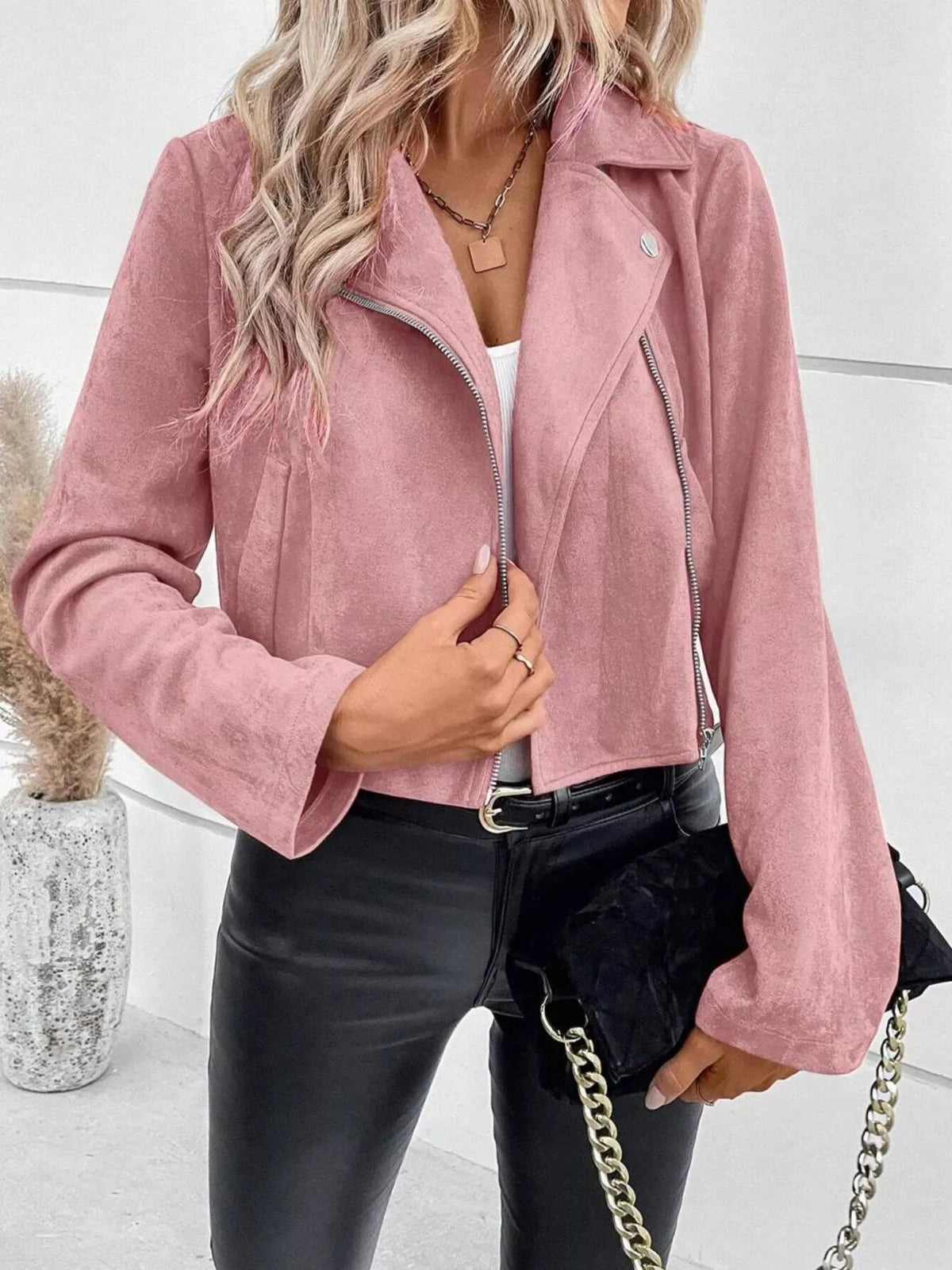 Women's Cropped Zip-Up Jacket