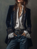 Women's Elegant Vintage Long Jacket