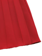 Women's Pleated Off-Shoulder Ruffle Midi Dress