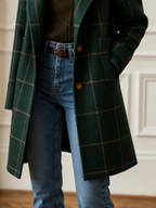 Women's Elegant Classic Plaid Coat