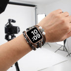 Women's Braided Multi-Strand Apple Watch Band with Tree of Life Charm