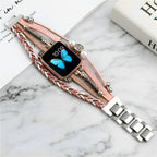 Women's Braided Multi-Strand Apple Watch Band with Tree of Life Charm