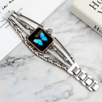 Women's Braided Multi-Strand Apple Watch Band with Tree of Life Charm
