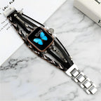 Women's Braided Multi-Strand Apple Watch Band with Tree of Life Charm