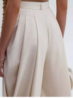 Women's High-Rise Flowy Wide-Leg Pants