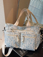 Women's Floral Crossbody Bag with Multiple Pockets