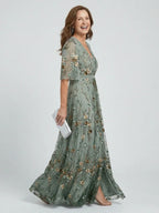 Women's Floral Print Halter Maxi Dress