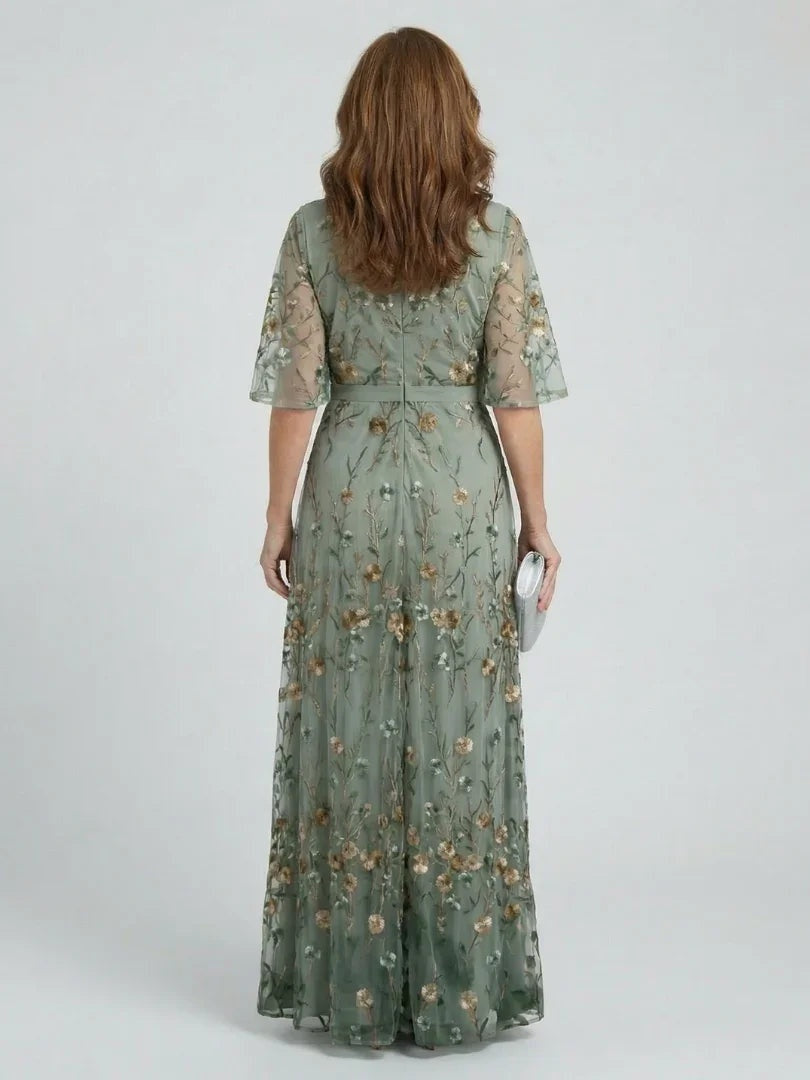 Women's Floral Print Halter Maxi Dress