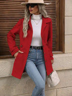 Women's Elegant Long Button-Up Coat