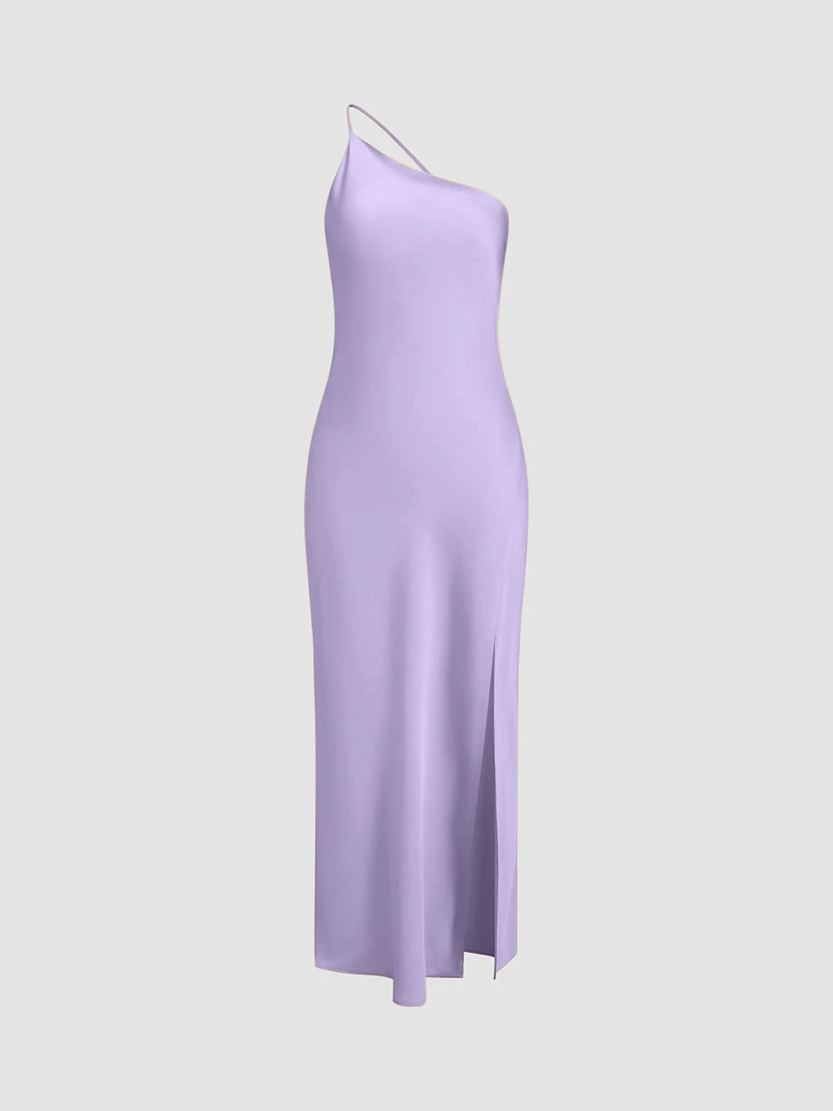 Women's Thin Strap Open-Back Slip Maxi Dress - Violet
