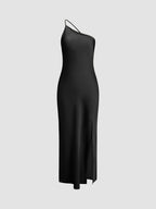 Women's Thin Strap Open-Back Slip Maxi Dress