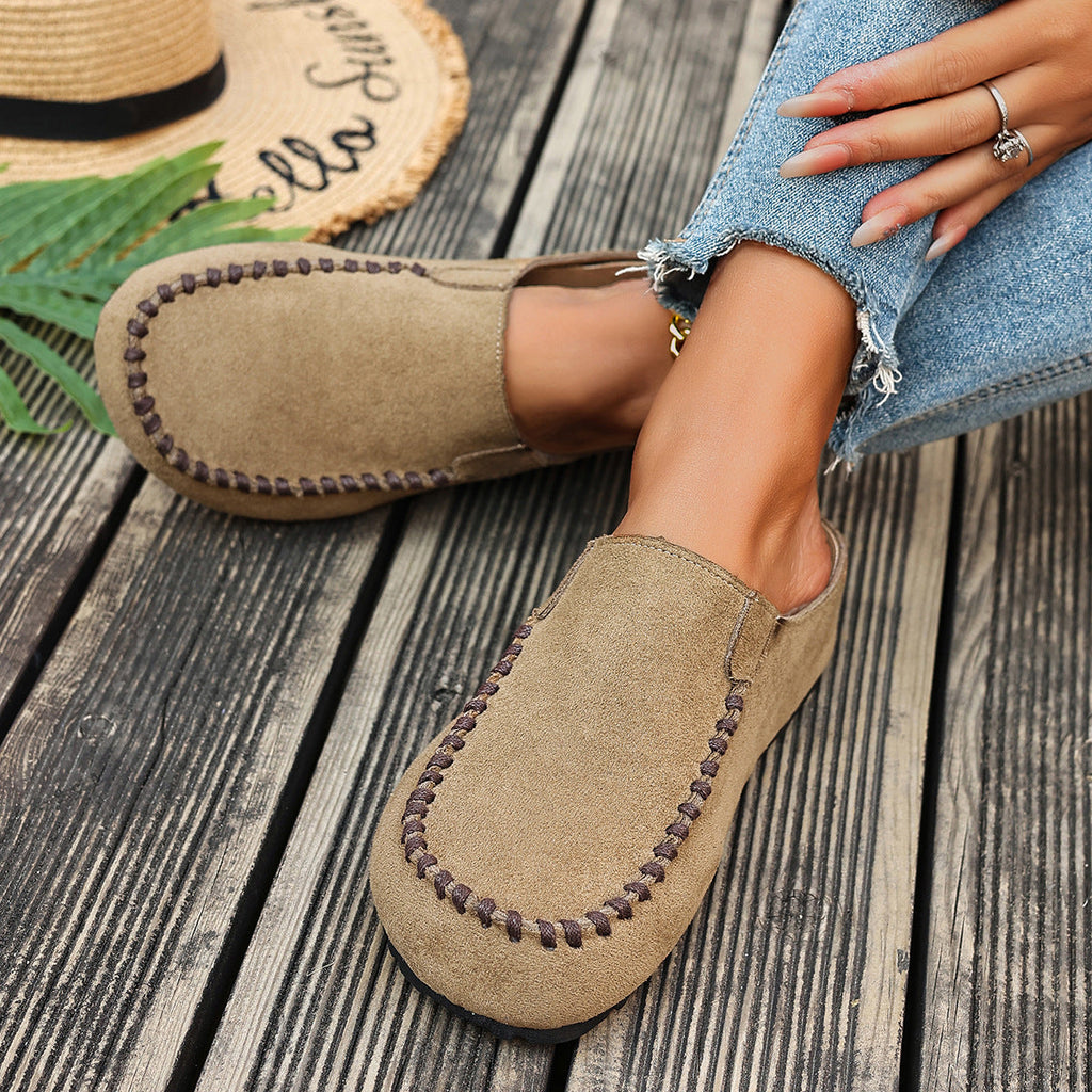 Women's Round Toe Slip-On Shoes